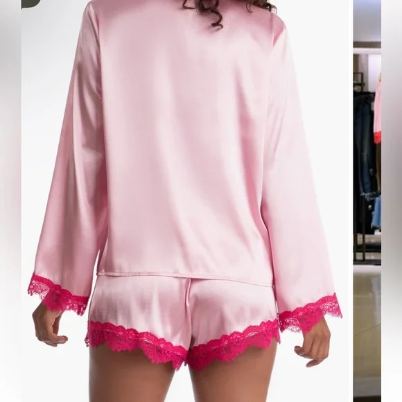 In Bloom satin shorts pajamas - Picture 4 of 7